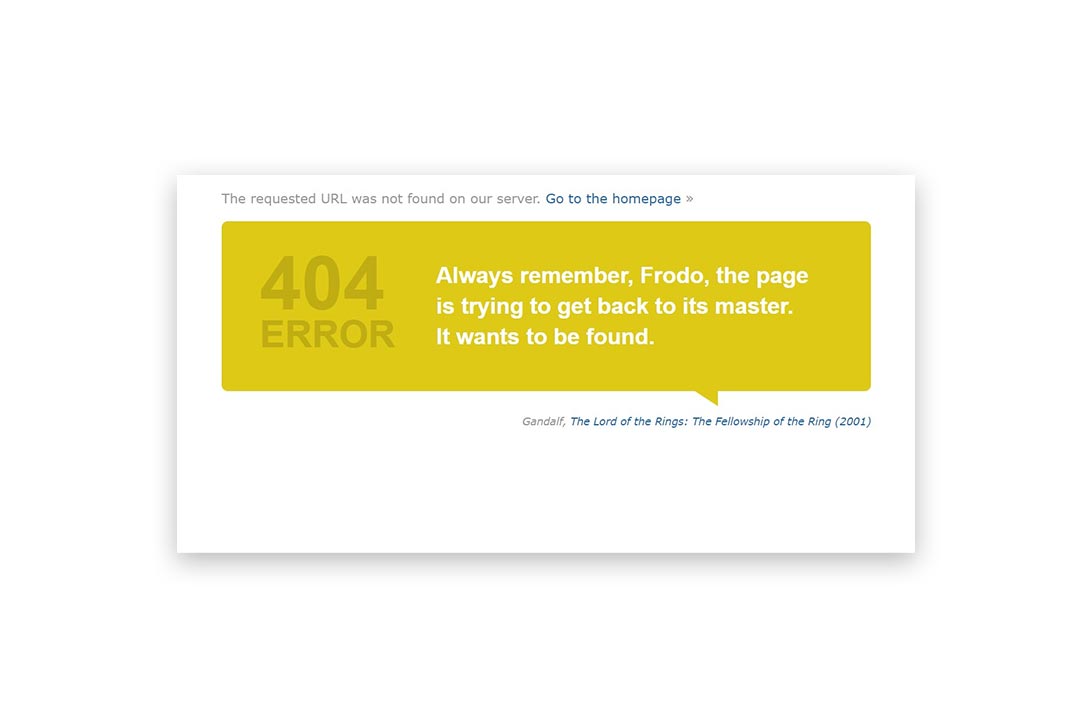 Error 404 w serwisie https://www.imdb.com/